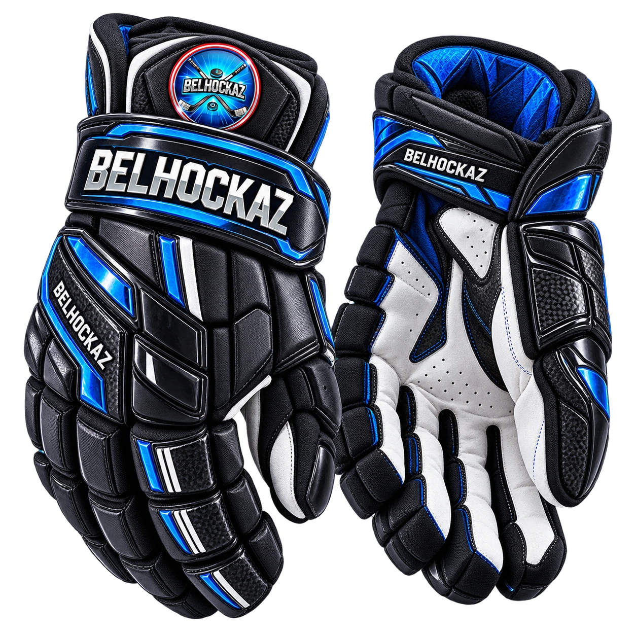 Paire de gants de hockey sur glace