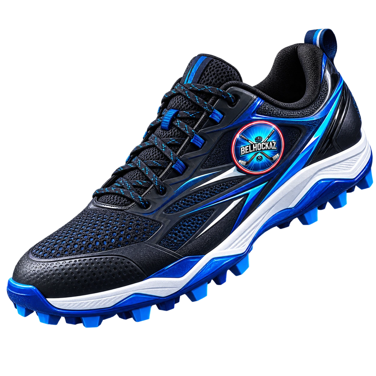 Chaussure de hockey sur gazon vue de profil