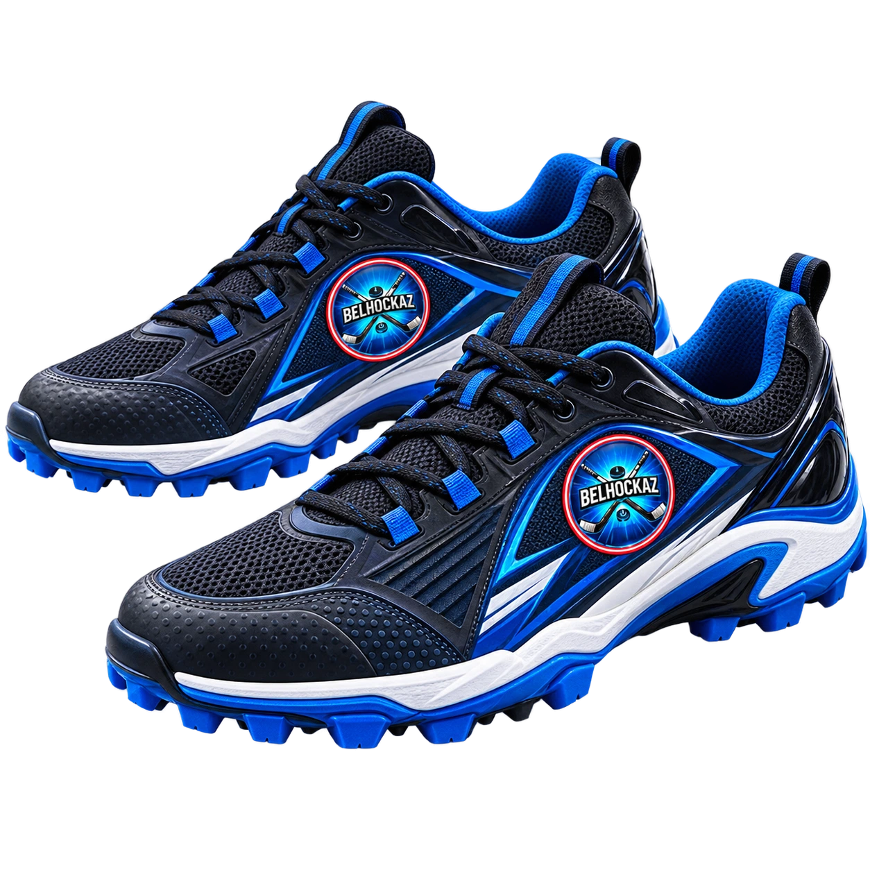Paire de chaussures conçues pour le hockey sur gazon
