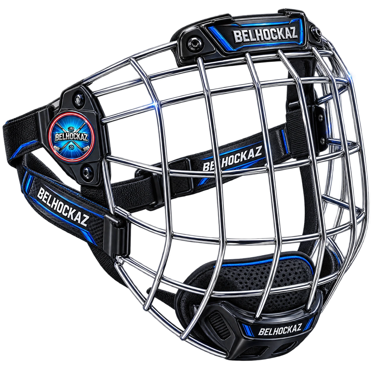 Grille de protection faciale pour casque de hockey