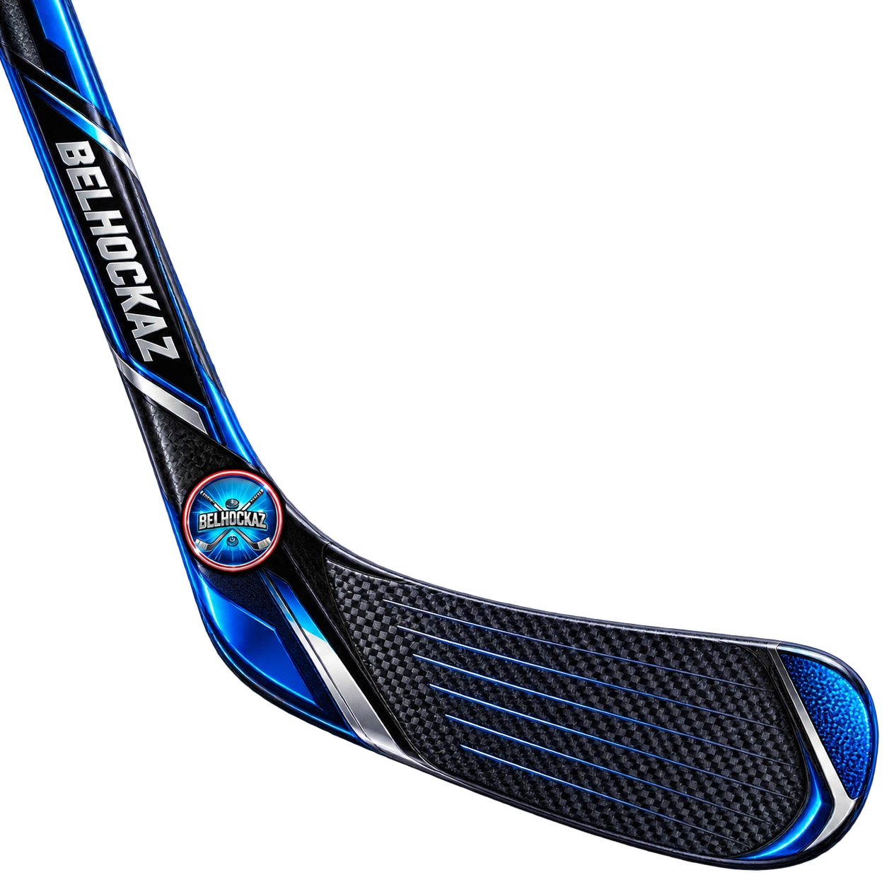 Détail de la palette d’une crosse de hockey
