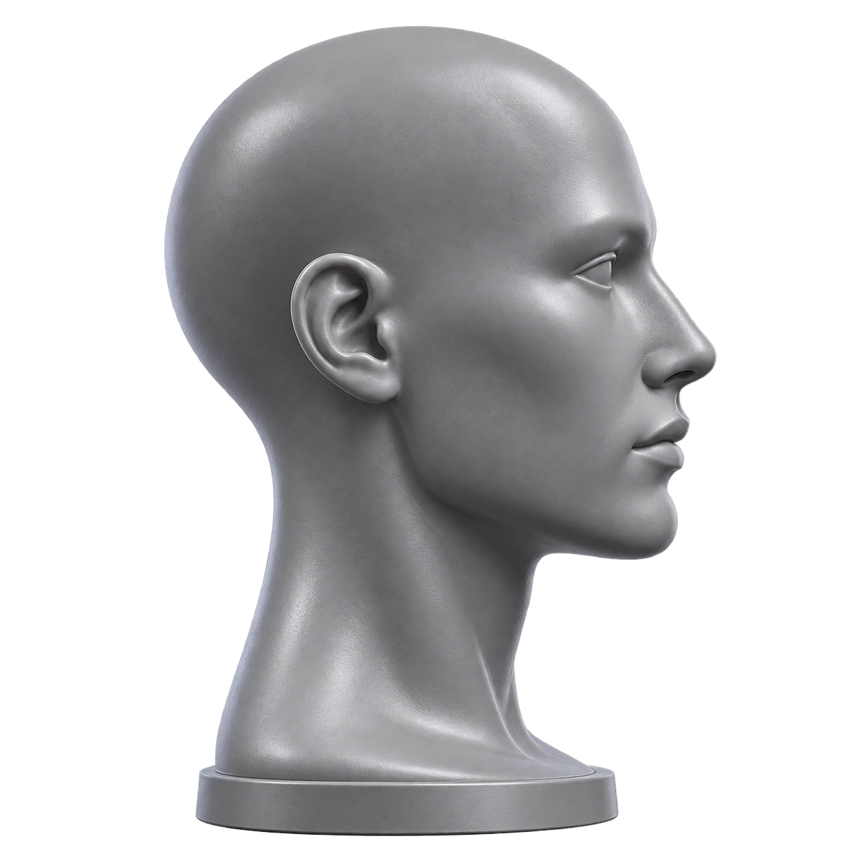 Profil de tête pour contrôler le réglage du casque