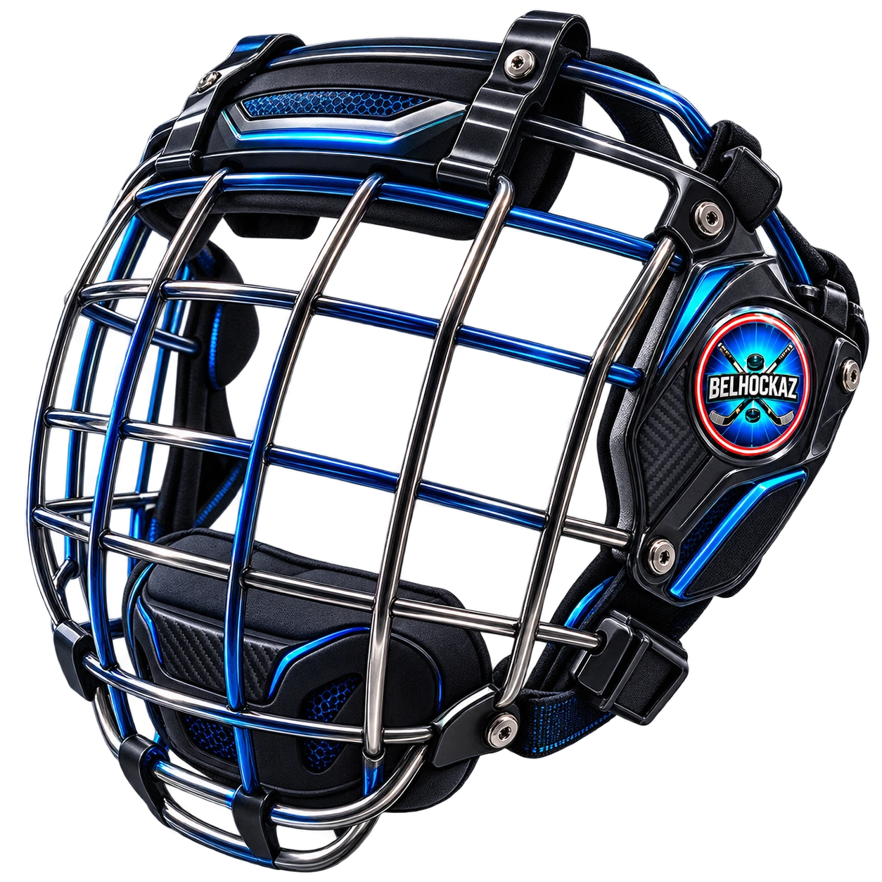 Protection faciale moderne pour le para-hockey