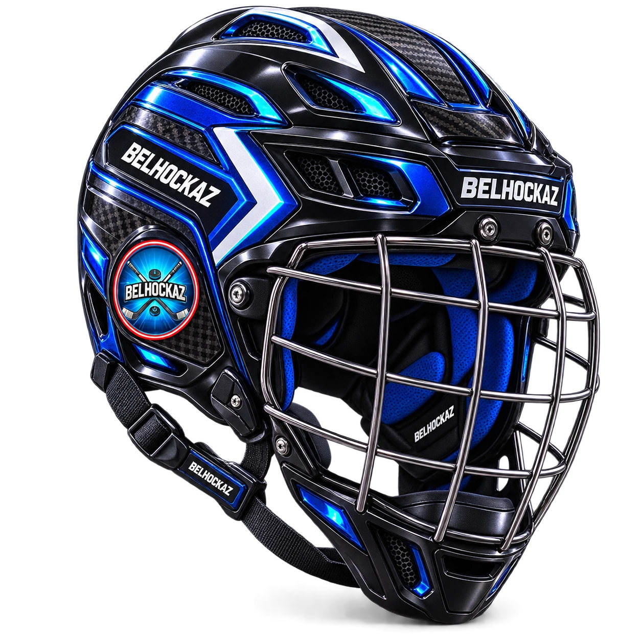 Casque de protection pour le roller hockey